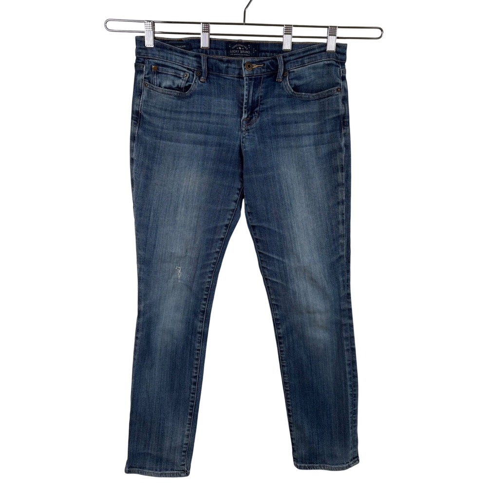 Vtg Lucky Brand Y2K Sweet'n Straight Jeans 8/29 Low-Rise‎ Medium-Wash Denim